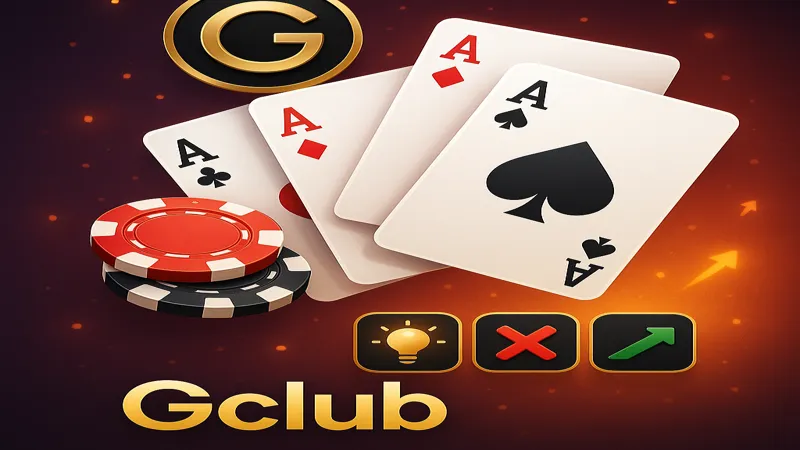 เกมไพ่ Gclub เทคนิคเล่นชาญฉลาด หลีกเลี่ยงข้อผิดพลาดเพิ่มโอกาสชนะ