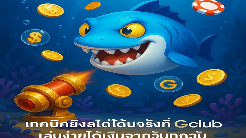 เทคนิคยิงปลาได้เงินจริงที่ Gclub เล่นง่ายได้เงินจริงทุกวัน